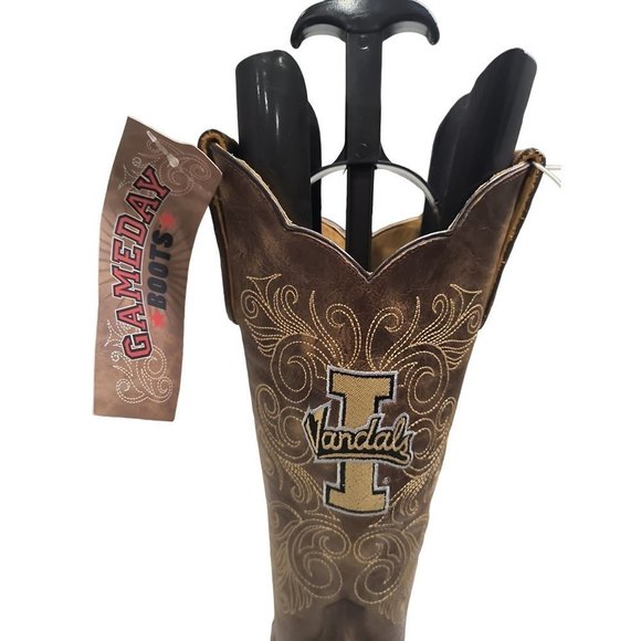 Idaho Vandals Gameday Embroidered Women's Western Cowgirl Boots Size 7.5B New - Picture 7 of 11